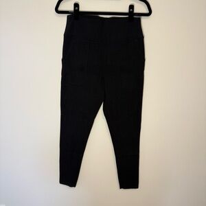 Nordstrom Black Cotton Blend Leggings With Pockets Size L